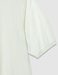 Gr&uuml;nes Damen-Shirt aus Biobaumwolle in &Uuml;bergr&ouml;&szlig;e-8