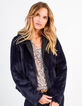 Manteau court night blue I.Code-5