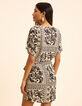 Robe écrue imprimé bandana végétal I.Code-5
