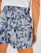 Shorts cobalto jacquard gráfico I.Code-3