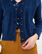 I.Code indigo openwork knit cardigan-3