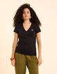 Tee-shirt noir brodé I.Code-3