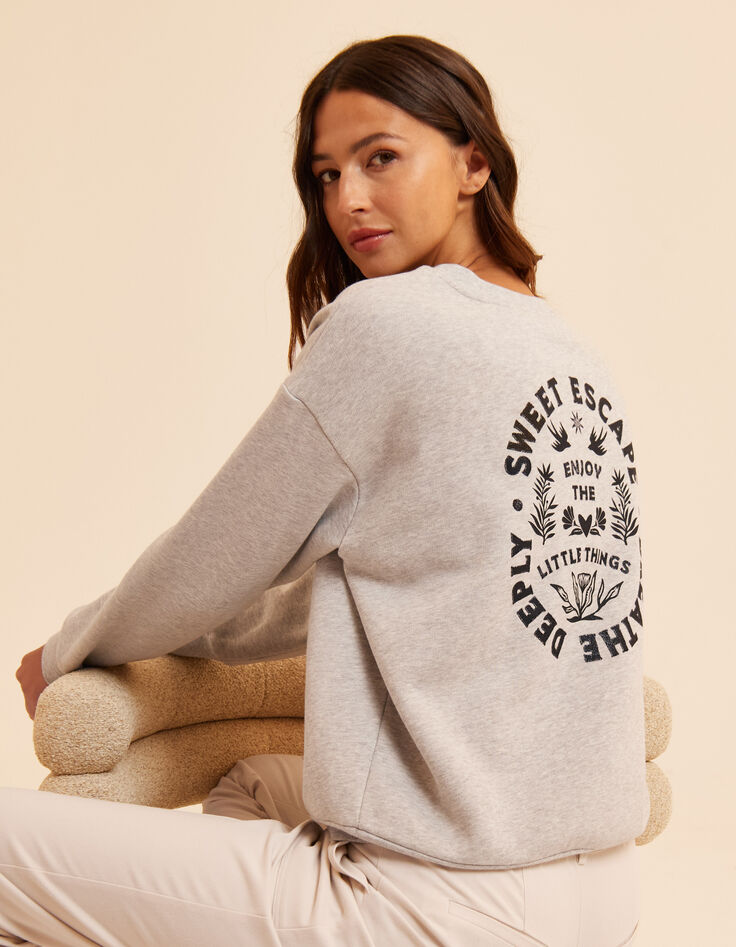 Sweat gris molleton maxi visuel dos I.Code-1