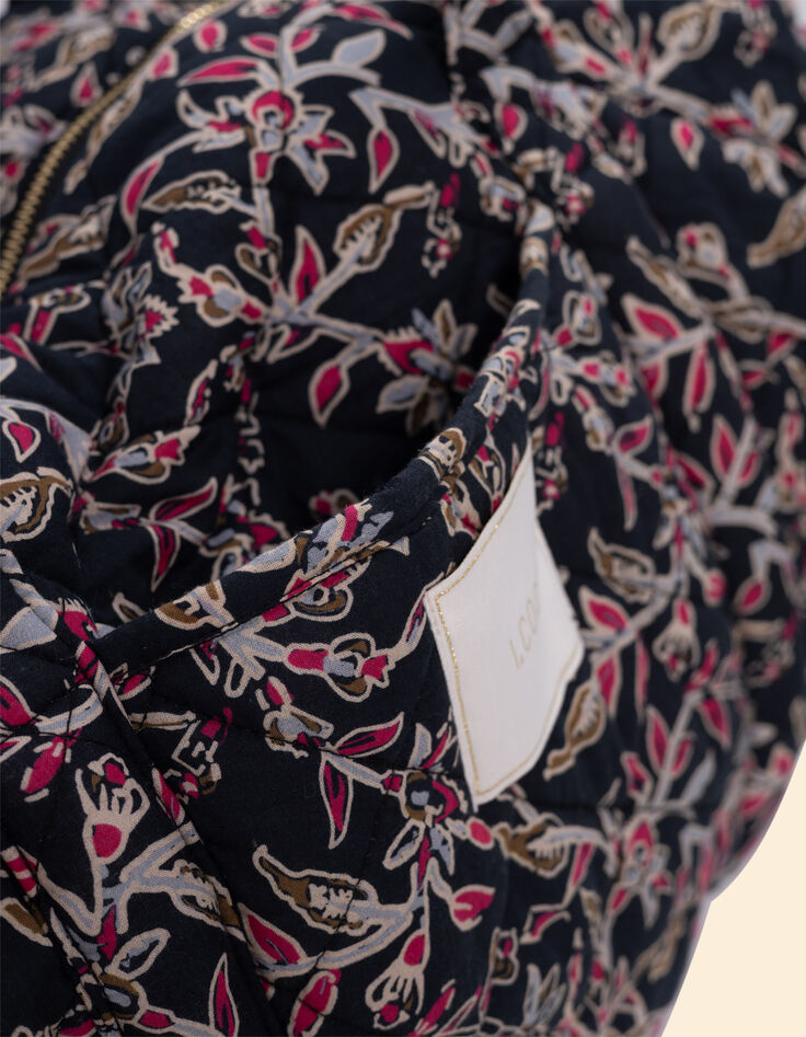 Sac bowling noir imprimé indien bohème I.Code-3