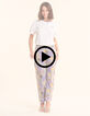 I.Code white T-shirt with embroidered collar-2