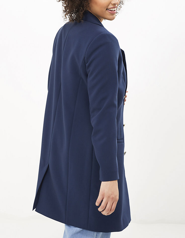 Marine jas dubbele knopenrij en broche I.Code-2