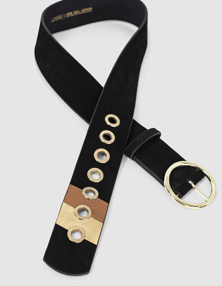 Brede zwarte riem I.Code-2