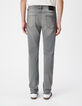 Graue POWER STRETCH Ziggy Herren R&ouml;hrenjeans-3