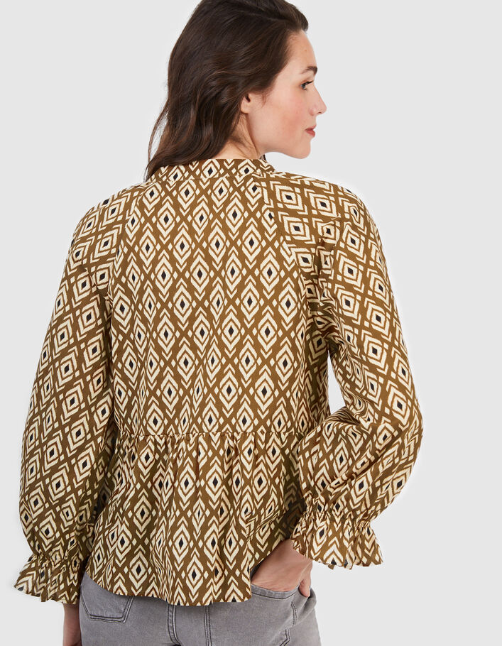 Camel blouse etnisch-bohemian print I.Code - I.CODE