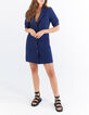 Robe tailleur indigo boutonnée I.Code-7