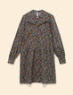 Vestido azul flores barrocas I.Code-6