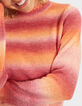 I.Code soft pumpkin knit sweater with ruff collar-1