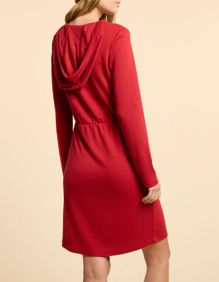 Red jurk met capuchon en strepen I.Code-3