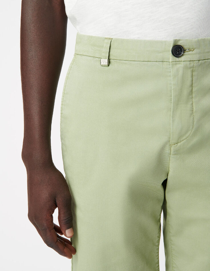 Gr&uuml;ne Chino-Fit Shorts f&uuml;r Herren-4