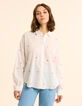 Camisa blanca con bordado de flores I.Code-5