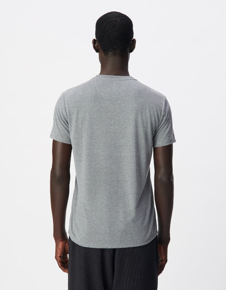 Graues DRY FAST T-Shirt Rundhalsausschnitt-3