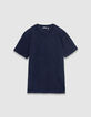 Marine T-Shirt Bio-Baumwolle mit Relief-7
