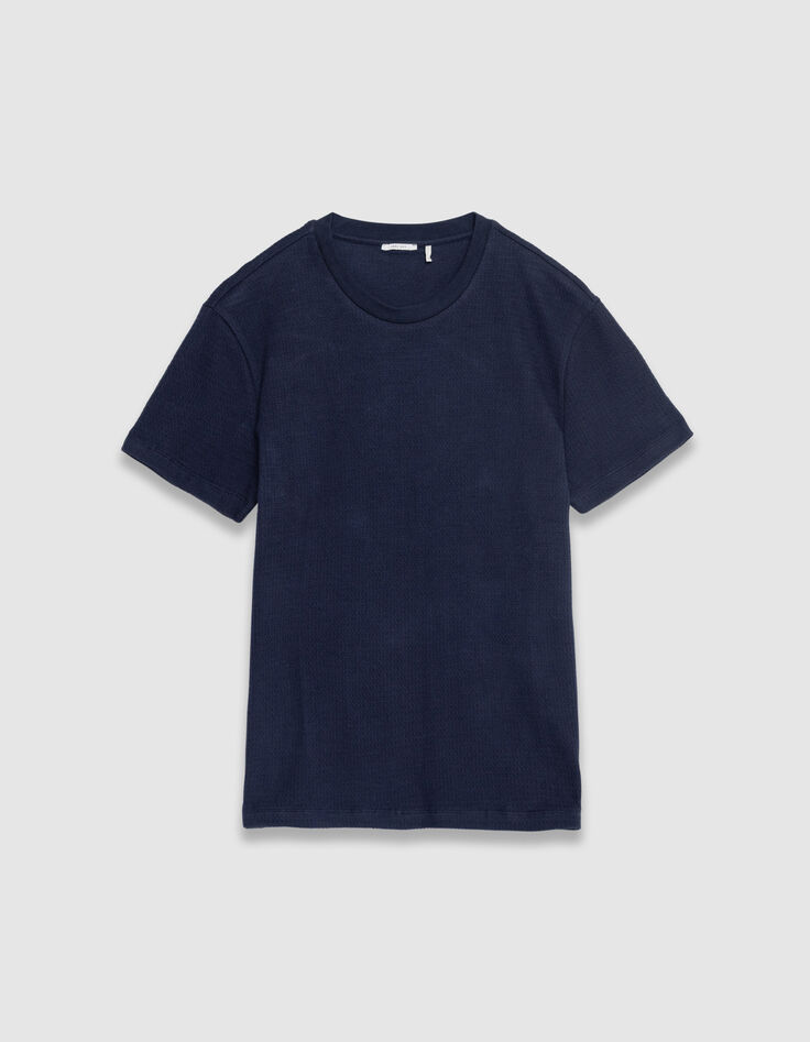 Marine T-Shirt Bio-Baumwolle mit Relief-7