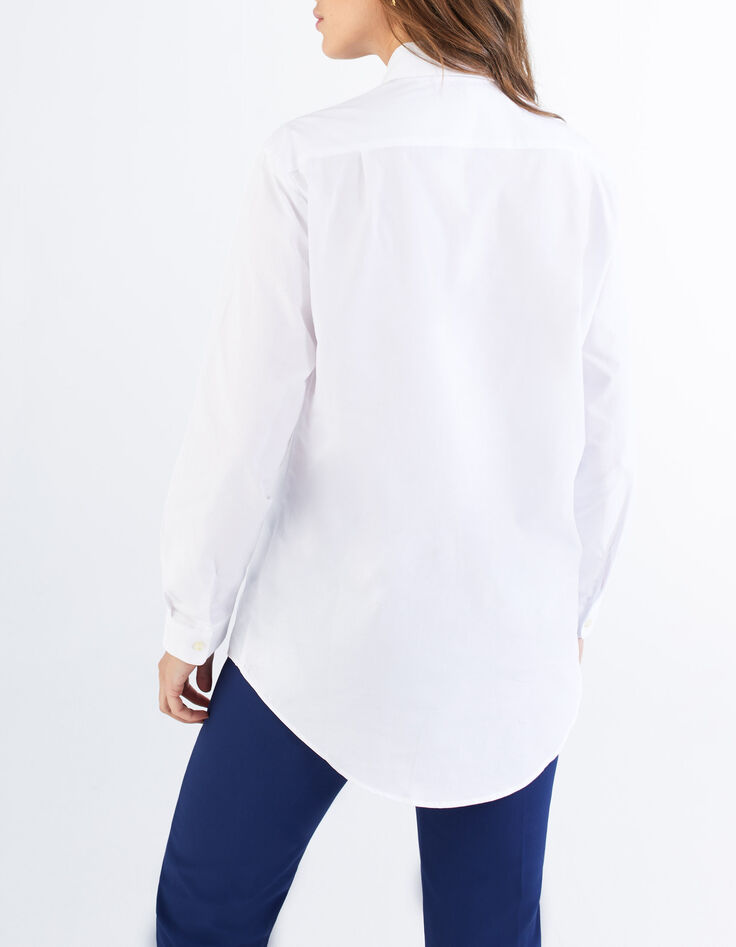 Chemise mi-longue blanc cassé I.Code-3