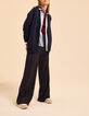 Blauw overhemd lange mouw ribboorden I.Code-7
