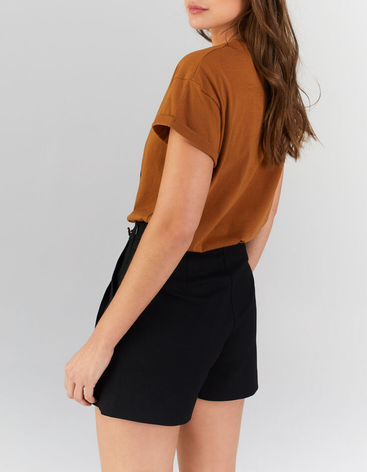 Short à pont noir jacquard fantaisie I.Code-3