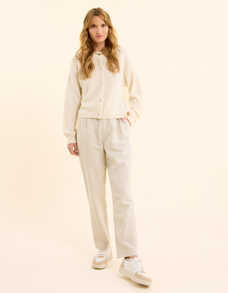 Pantalon de costume gris rayures tennis I.Code-5