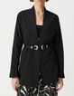 Wendejacke f&uuml;r Damen mit schwarzem Zebra-Blumenmuster-6