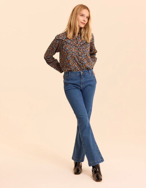I.Code blue drop front-look flared jeans MARIE