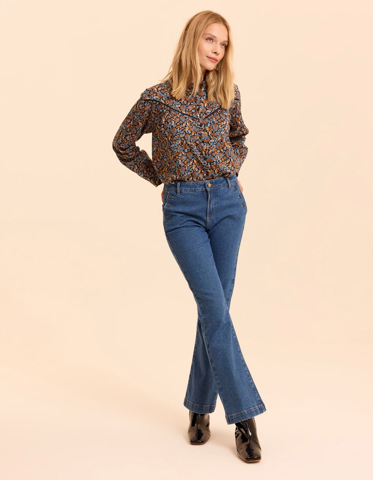 I.Code blue drop front-look flared jeans MARIE-1
