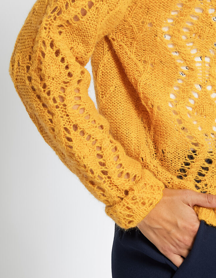 Gelbe Strickjacke I.Code-4