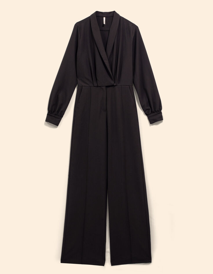 Schwarzer weiter Hosenoverall Wickellook I.Code-6