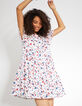 I.Code off-white Floral Preppy print dress-1