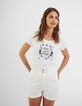 Camiseta blanco bohemio mensaje I.Code -3