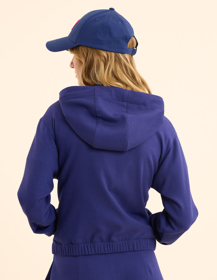 Veste de jogging indigo maille nid d'abeille I.Code-4