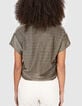 Tee-shirt dor&eacute; maille brillante I.Code-3