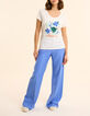 T-shirt manches courtes blanc maxi oiseaux I.Code-4