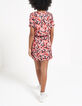 Robe coquelicot imprimé palmes pop I.Code-2