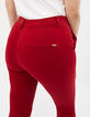 Pantalon chino rouge profond à studs I.Code-4