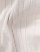 Cremeweißer Body aus Pointelle-Strick I.Code-10