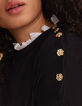 Schwarzes Strickkleid, englischer Stick I.Code-7