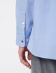 Loses Hemd blau Bio-Baumwolle Herren-4