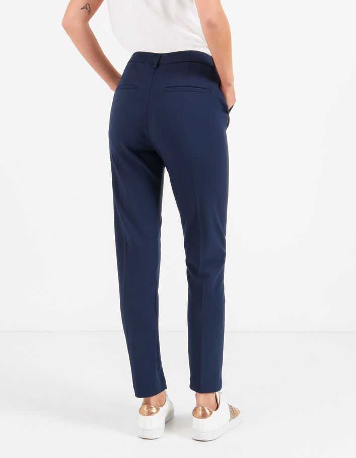 I.Code navy city trousers with marking on pockets - I.CODE