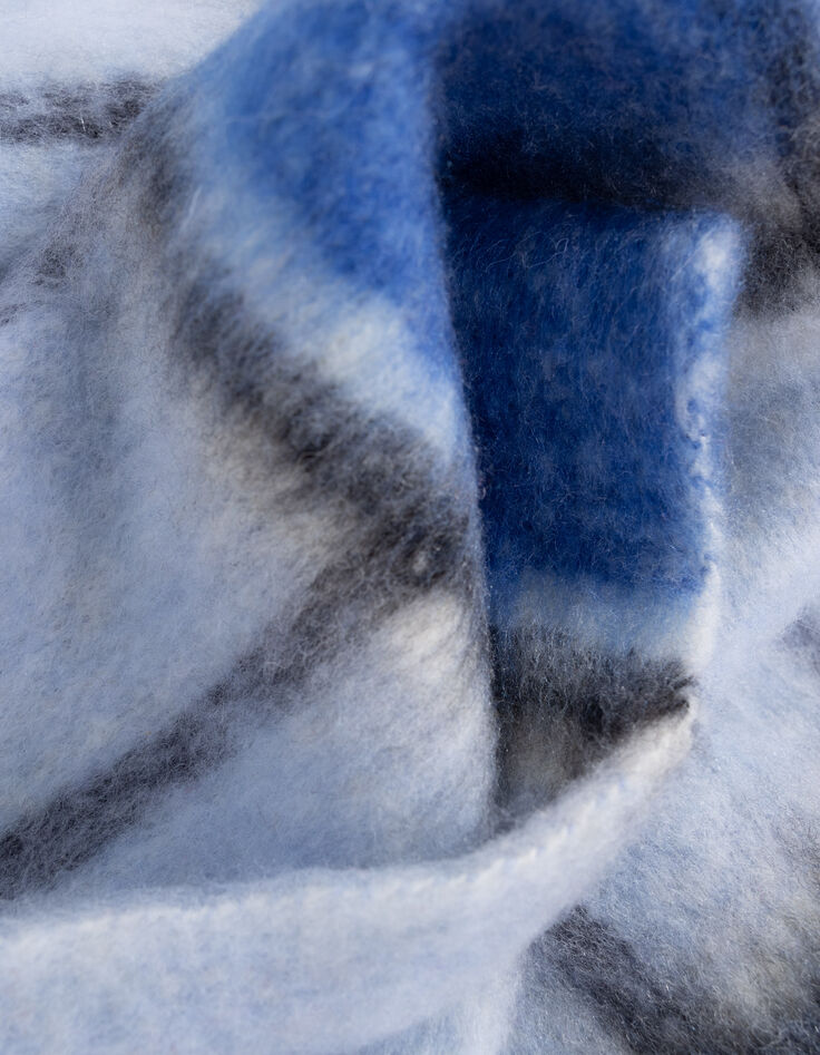 Echarpe bleue motif rayures I.Code-6
