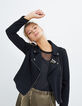 Veste noire esprit motard I.Code-1