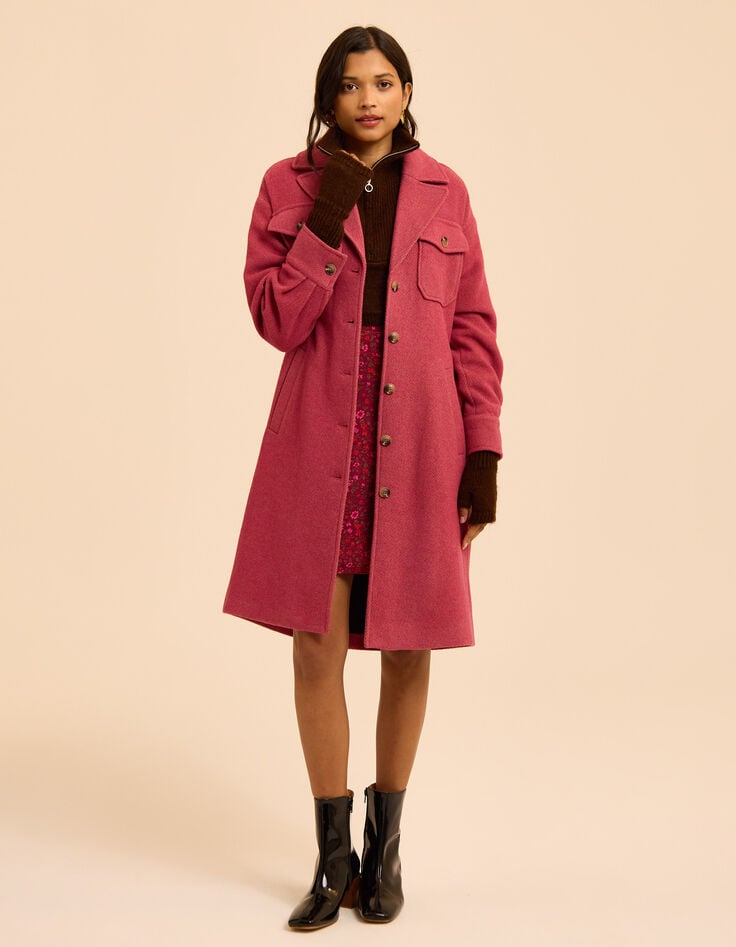 Roze jurk bloemenprint I.Code-8 Roze jurk bloemenprint I.Code-8