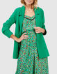 Weidegroene blazer gekruiste knoopsluiting I.Code-4