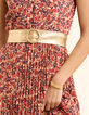 Goudkleurige riem suèdeleer voor jurk I.Code-3