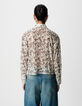 Gr&uuml;nes Damen Tarnmuster Shirt mit Stickerei aus Pailletten-3