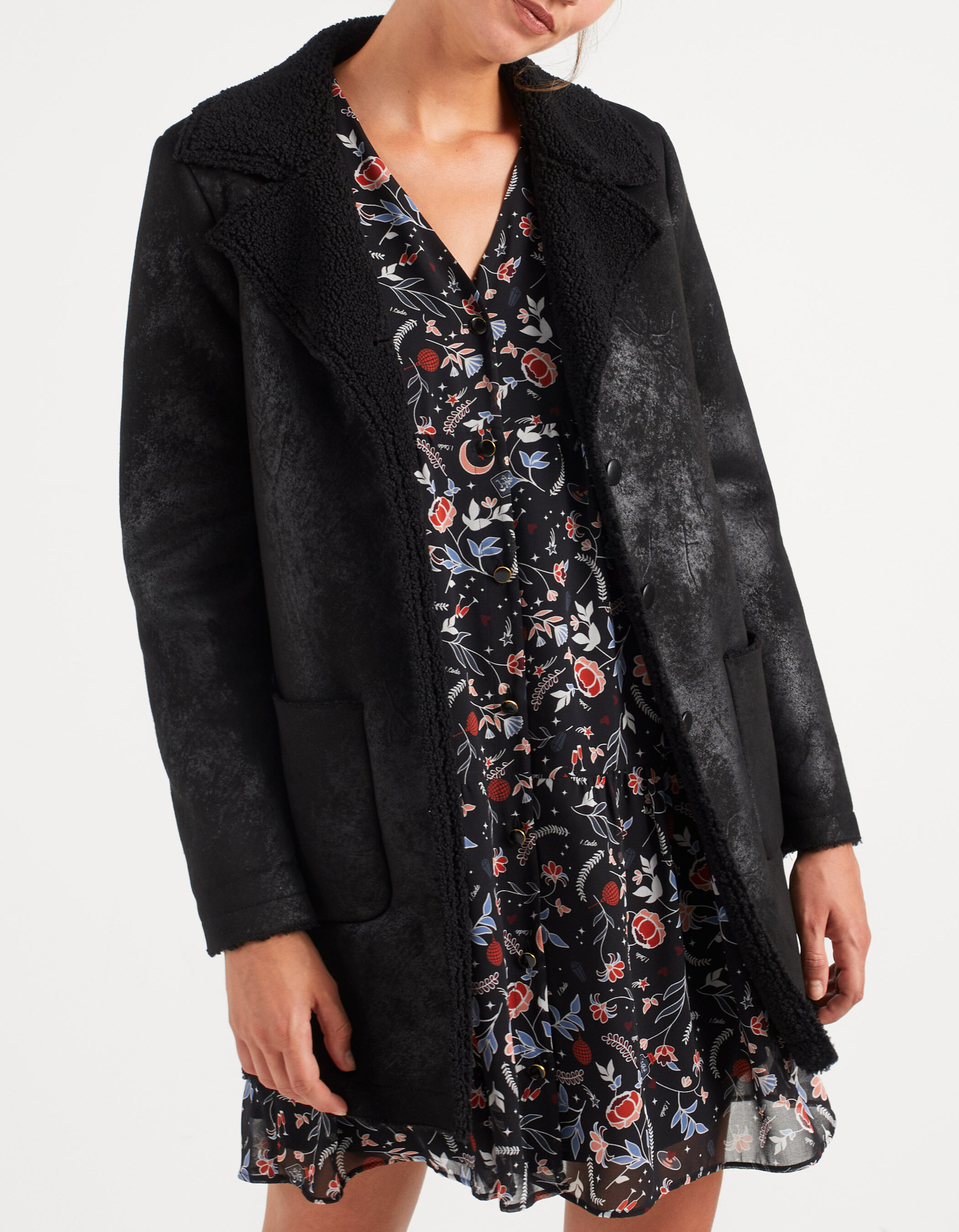 Manteau deals interieur fourré