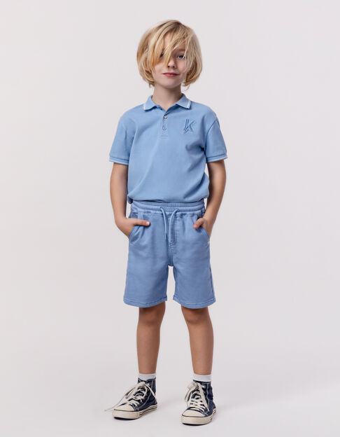 LOOSE blue knitted Bermuda shorts for boy - IKKS